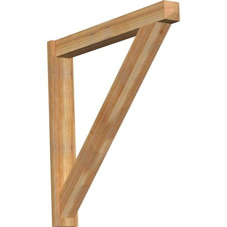Ekena Millwork Traditional Craftsman Rough Sawn Outlooker, Western Red Cedar, 6"W x 44"D x 44"H OUT06X44X44TRA04RWR